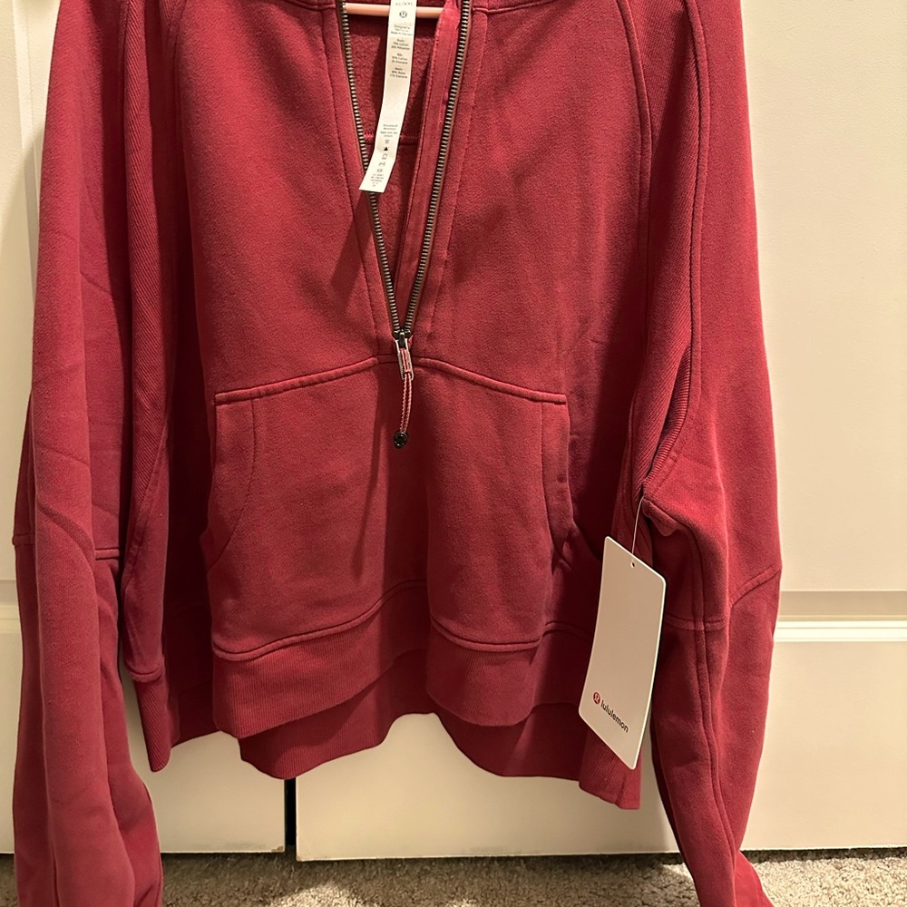 Lululemon Scuba Oversized Half-Zip Hoodie/Mulled Wine(NWT)🤎